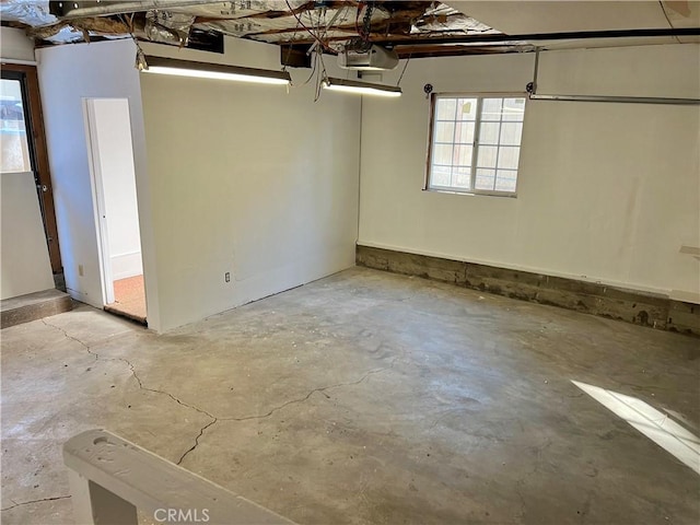 interior space featuring a garage door opener