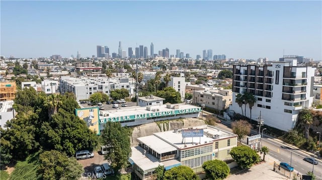 drone / aerial view featuring a view of city