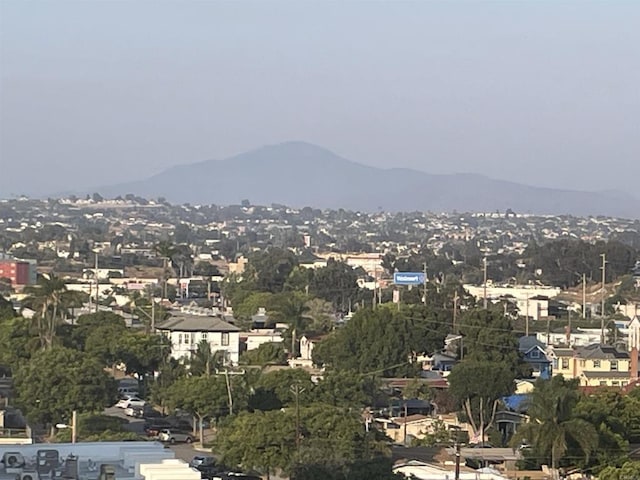 property's view of city featuring a mountain view