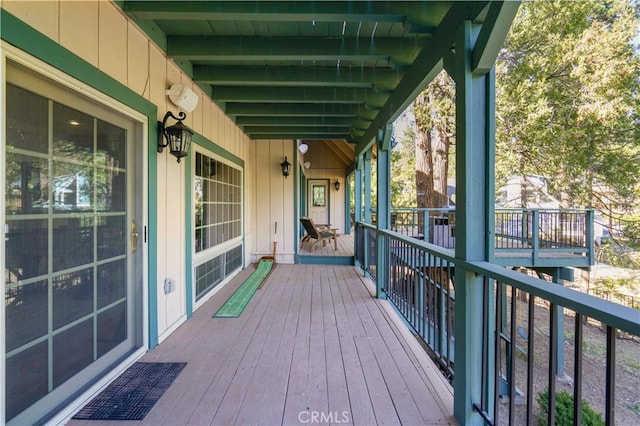 view of wooden terrace