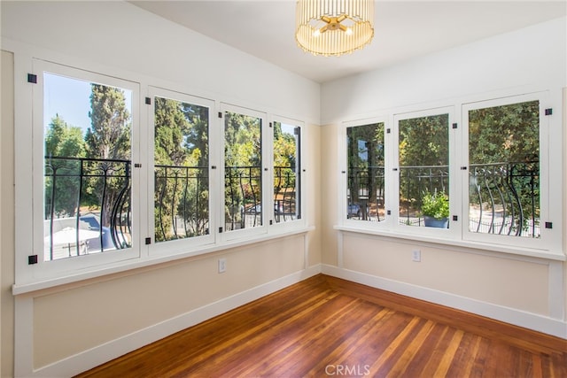 interior space featuring hardwood / wood-style floors