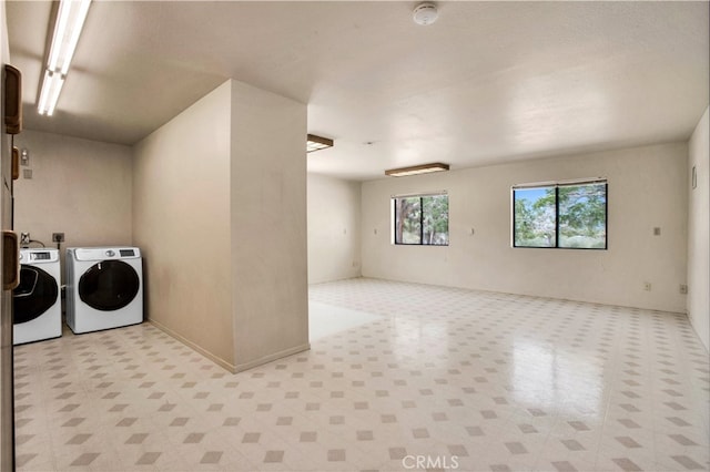 laundry room with washing machine and dryer