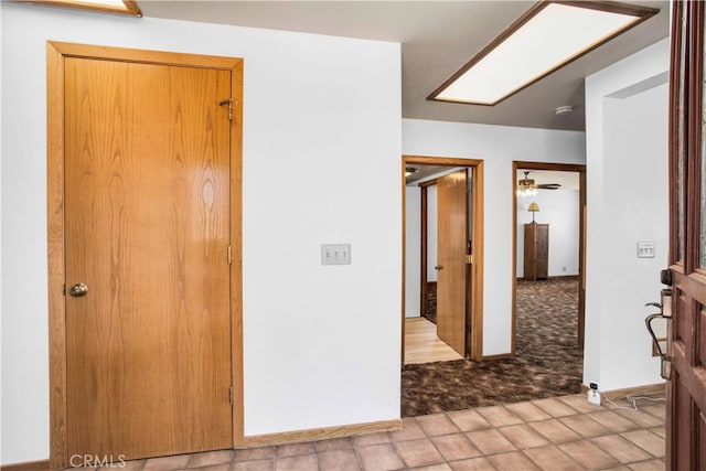 interior space with light colored carpet