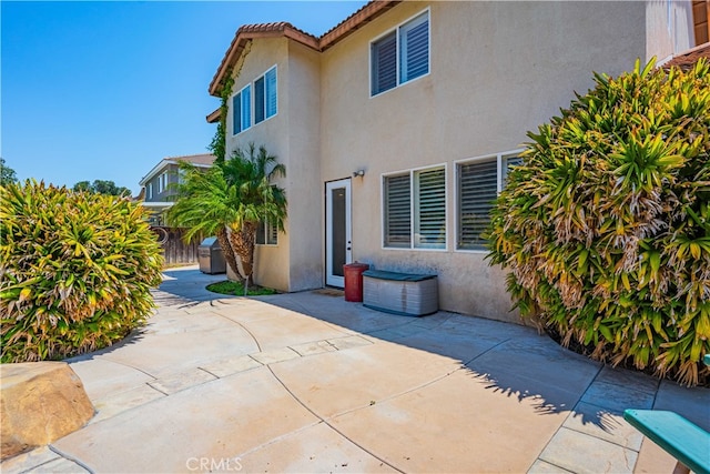 exterior space with a patio