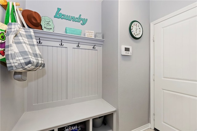 view of mudroom