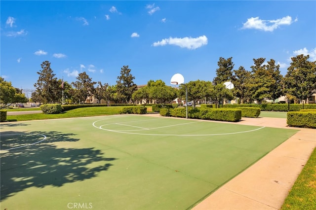 view of sport court