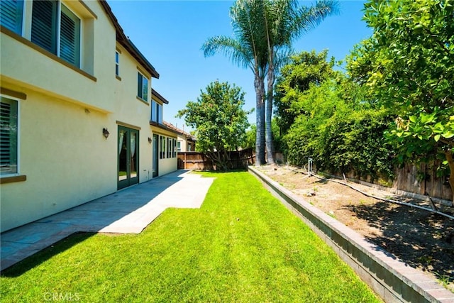 view of yard featuring a patio area