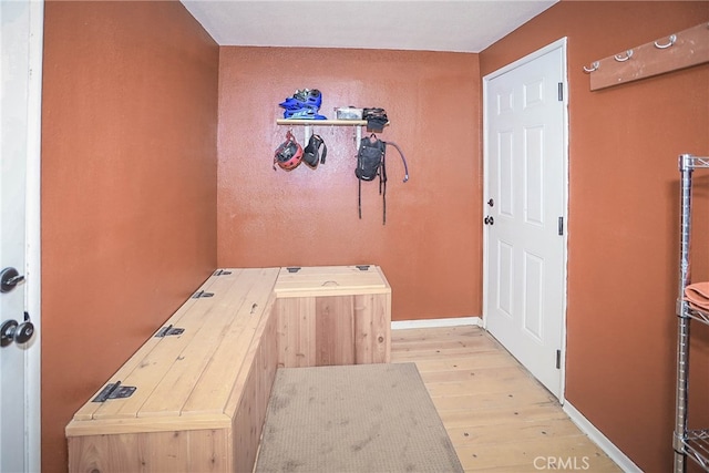 interior space with light wood-type flooring