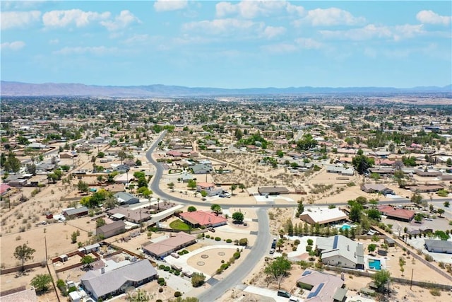 aerial view featuring a mountain view