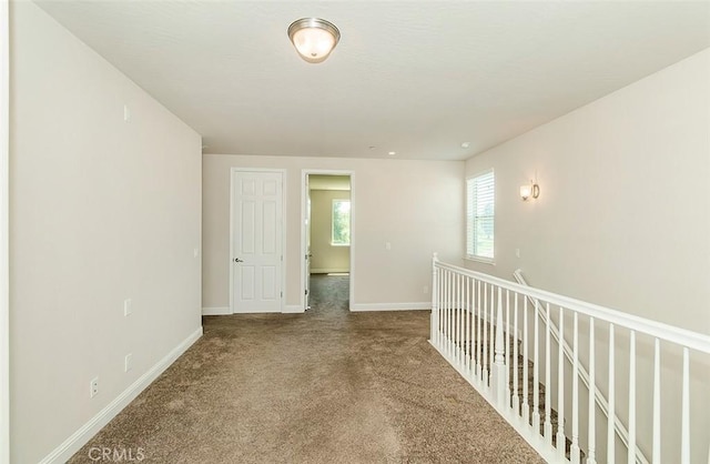 view of carpeted empty room