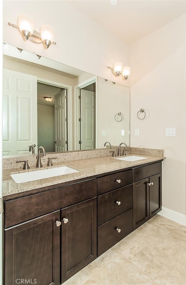 bathroom featuring vanity