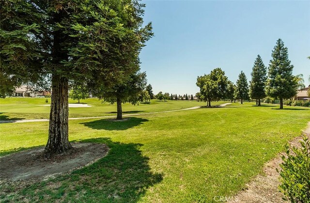 view of property's community featuring a yard