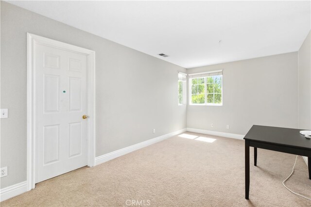 view of carpeted empty room