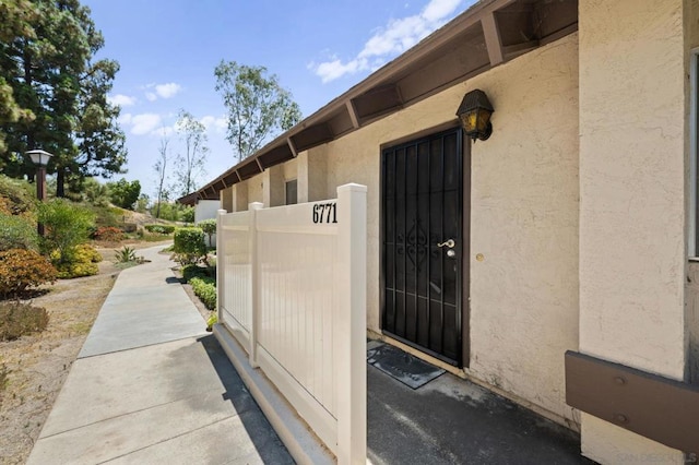 view of entrance to property