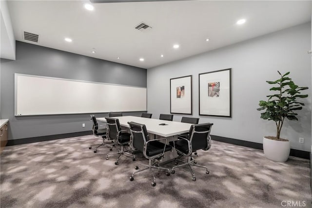 400 W Ocean Blvd Unit 1601, Long Beach, CA 90802 - office area with recessed lighting, baseboards, and carpet
