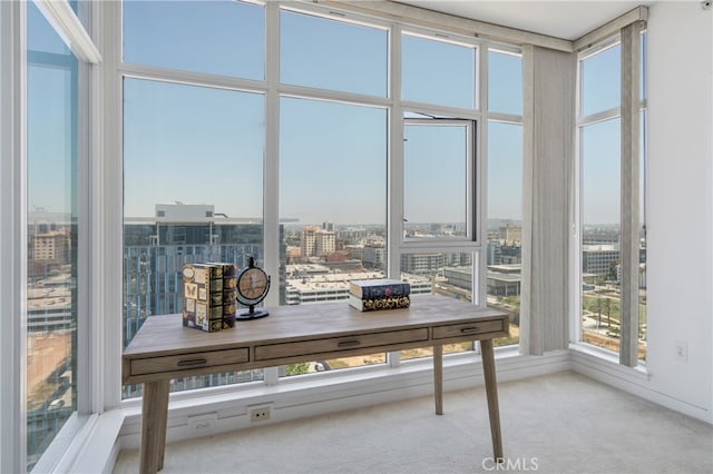 view of sunroom / solarium