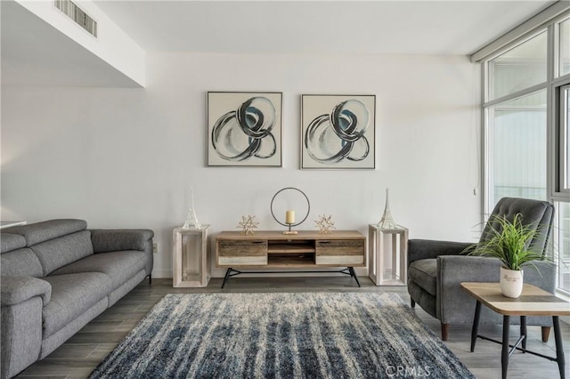400 W Ocean Blvd Unit 1601, Long Beach, CA 90802 - sitting room featuring wood finished floors and baseboards