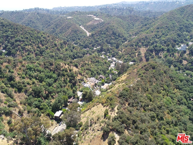 aerial view featuring a mountain view