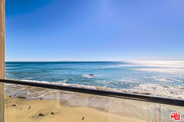 water view featuring a beach view