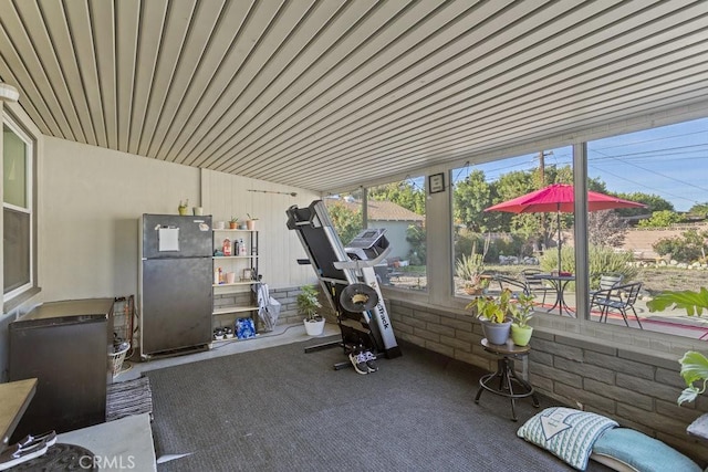 view of workout room