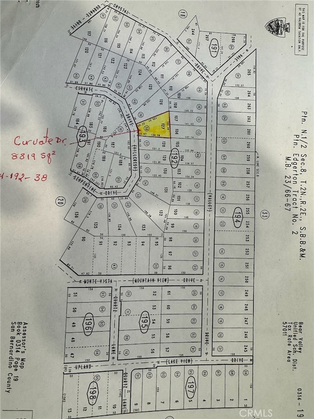 48268CURVATE Baldwin, Big Bear City CA, 92314 land for sale