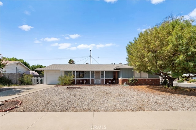 ranch-style house with a garage