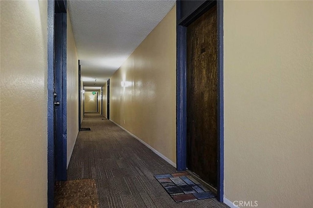 3601 W Hidden Ln Unit 121, Rolling Hills Estates, CA 90274 - corridor with carpet floors and a textured ceiling
