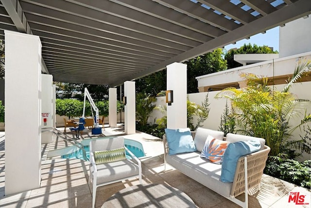 view of patio / terrace with outdoor lounge area