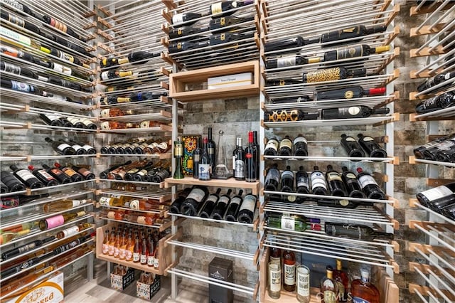 view of wine room