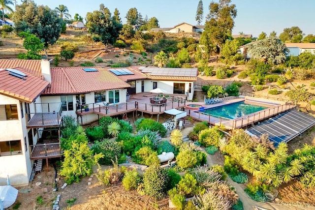 birds eye view of property