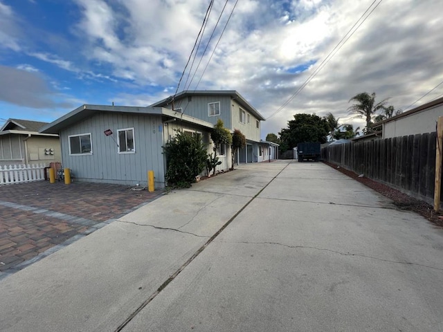 view of home's exterior