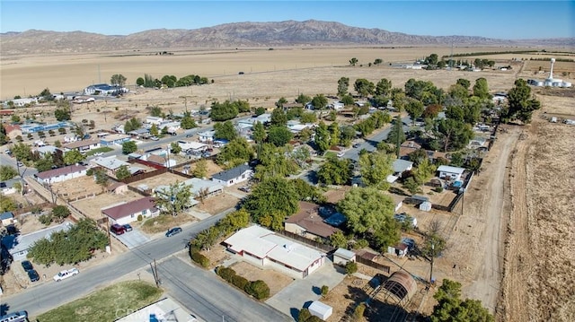 bird's eye view featuring a mountain view