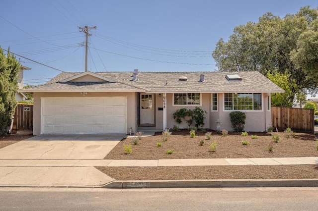 ranch-style house with a garage