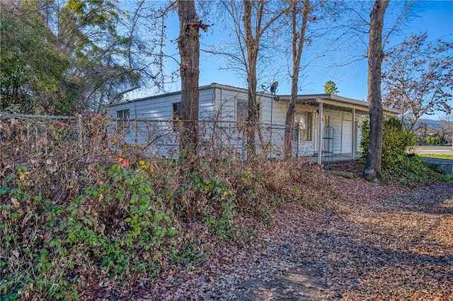 view of front of home