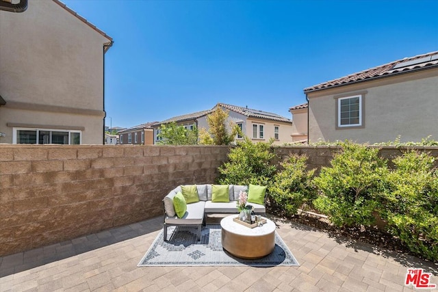 view of patio / terrace with outdoor lounge area