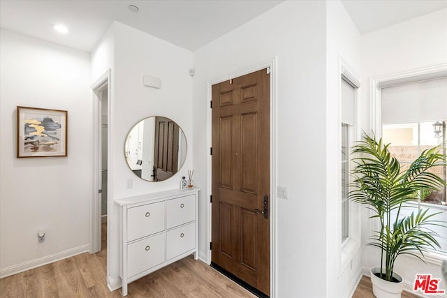 interior space featuring light hardwood / wood-style floors