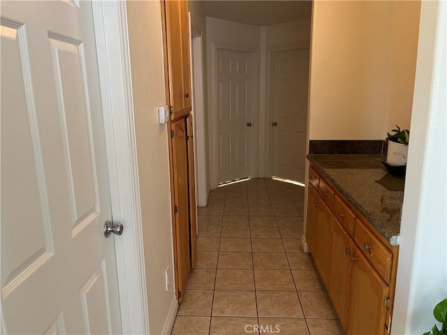 bathroom featuring tile patterned flooring