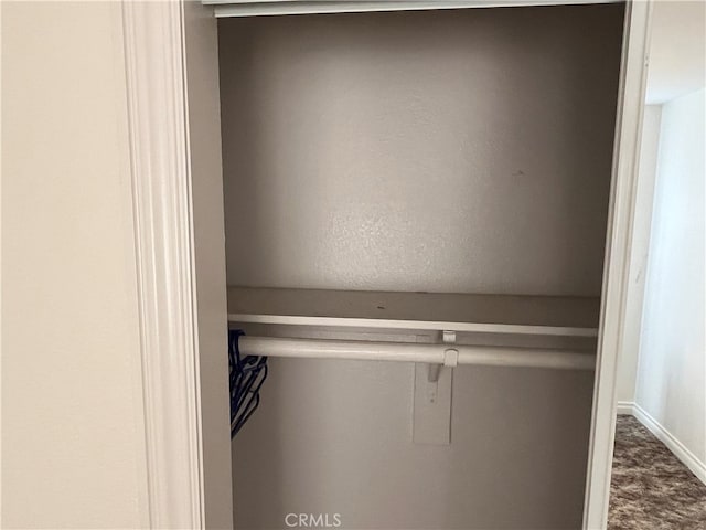 view of closet