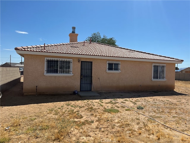 view of rear view of property