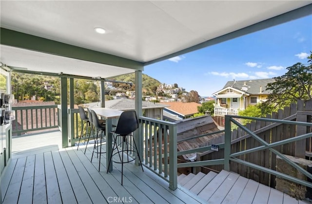 310 Whittley Ave Unit A, Avalon, CA 90704 - wooden terrace featuring fence