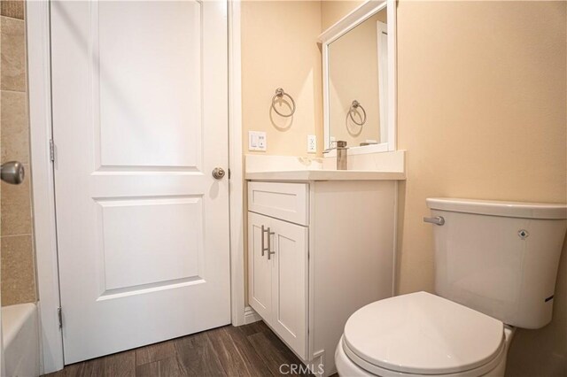 9246 Cedros Ave Unit 1, Panorama City, CA 91402 - full bathroom with vanity and wood finished floors