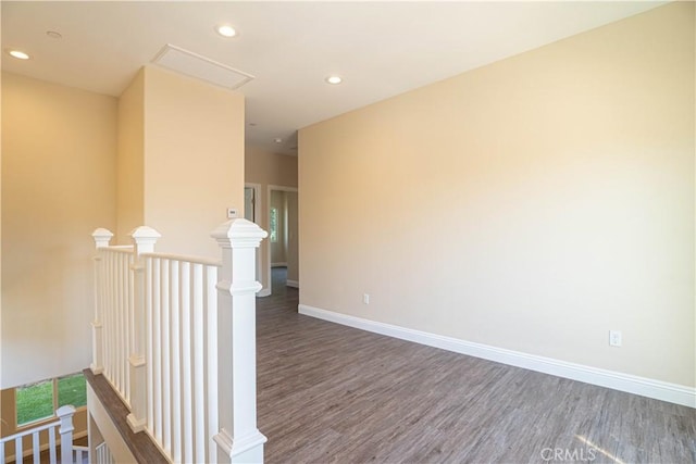 9246 Cedros Ave Unit 1, Panorama City, CA 91402 - spare room featuring wood finished floors and recessed lighting