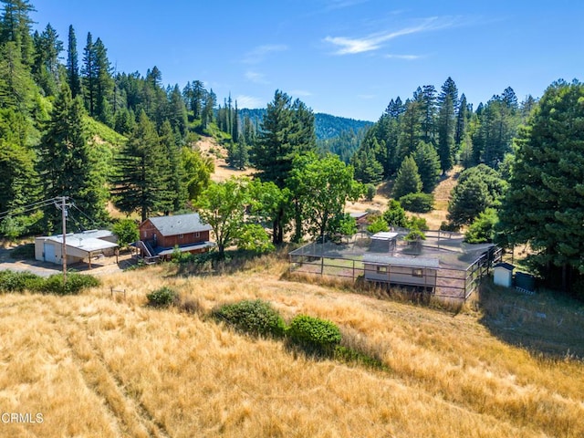 exterior space featuring a rural view