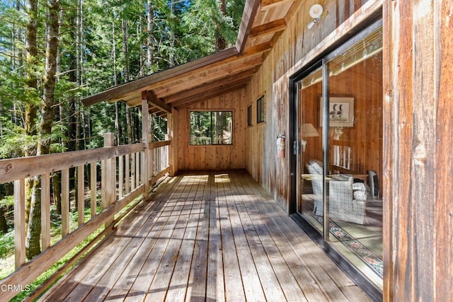 view of wooden terrace