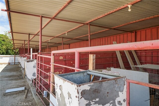 view of horse barn