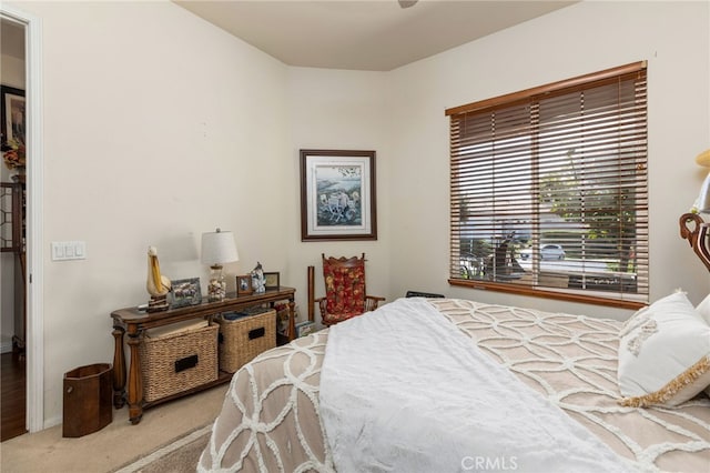 bedroom featuring carpet flooring