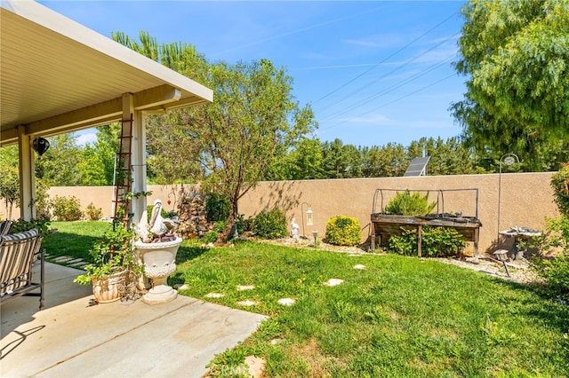 view of yard featuring a patio