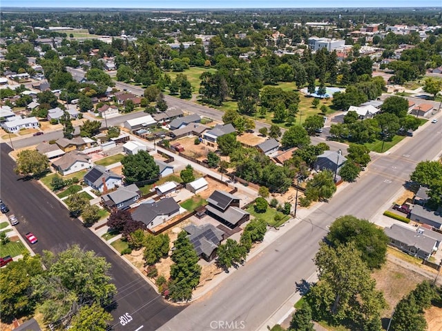 drone / aerial view with a residential view