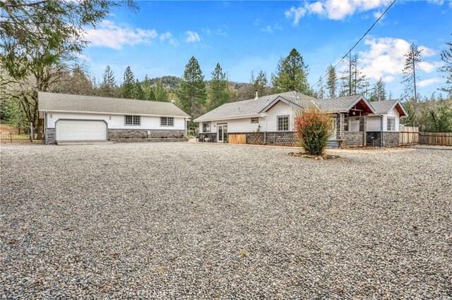 ranch-style house with a garage