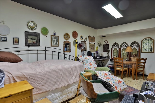 24048 Altdorf Dr, Crestline, CA 92325 - bedroom with wood finished floors